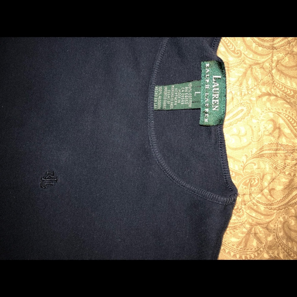 Lauren Ralph Lauren Navy Blue Crewneck- Size L
